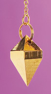 Pendel Pyramide vergoldet